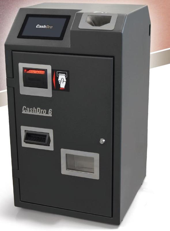 Monnayeur Cash Dro 6 - Recycleur de 300 billets, accepte pièces de 1 ct à 2 € et billets de 5 € à 500 €