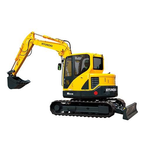 Mini pelle 8 tonnes HYUNDAI 80CR-9A - Location - Diesel - 8250 kg - Lille