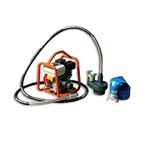 Motopompe 72 m³/h - essence - avec tuyau de refoulement 10m et raccords pompier 3'