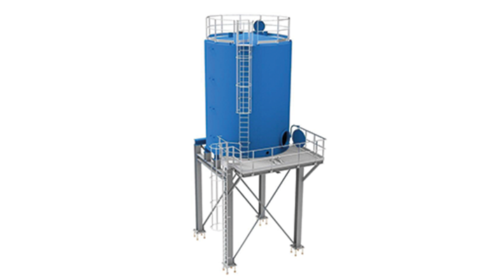 Trémies et silos SERIP-France - déchargement de boues, 20 à 80 m³, sur mesure