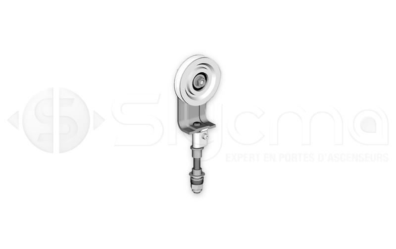 Sous ensemble galet porteur pour porte articulée coulissante PAC Inox 304L - Réf. 10057292