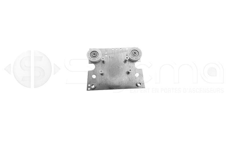Sous ensemble chariot rapide côté entrainement pour porte de cabine LASER 4VOC - PL 600mm