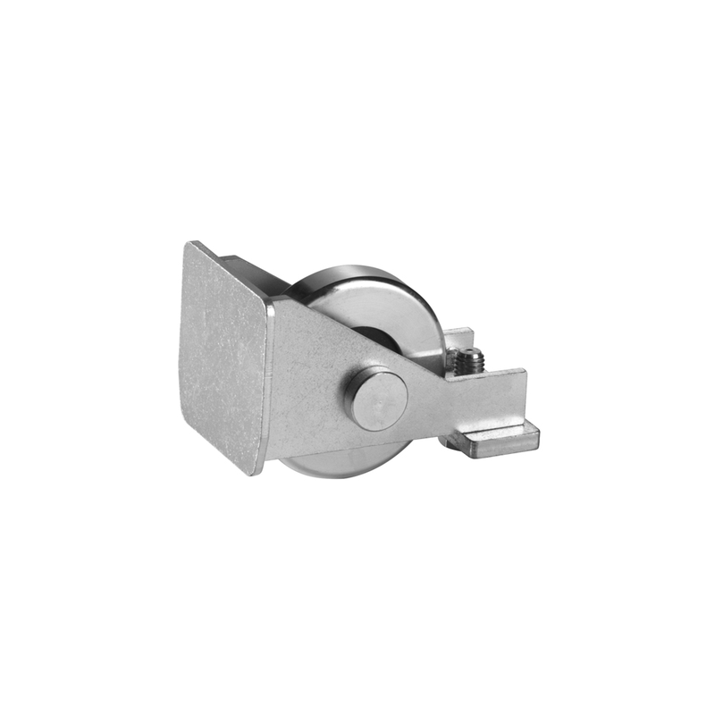 Roue de guidage 307.LA pour monorail HIMOTIONS série LA - 133,5 x 110 x 117,5 mm, roue acier galvanisé D98 mm