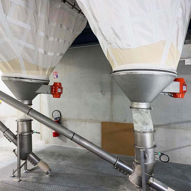Vis souple SYVRAC pour transfert de poudres et granulés jusqu'à 20 m³/h