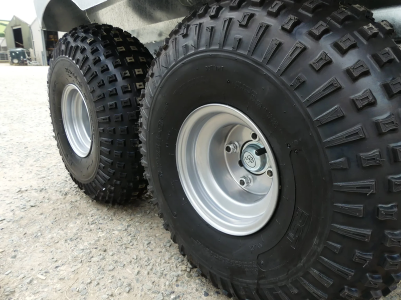 Remorque off-road Chapman FT100 - basculante hydraulique, capacité 1 tonne, acier galvanisé