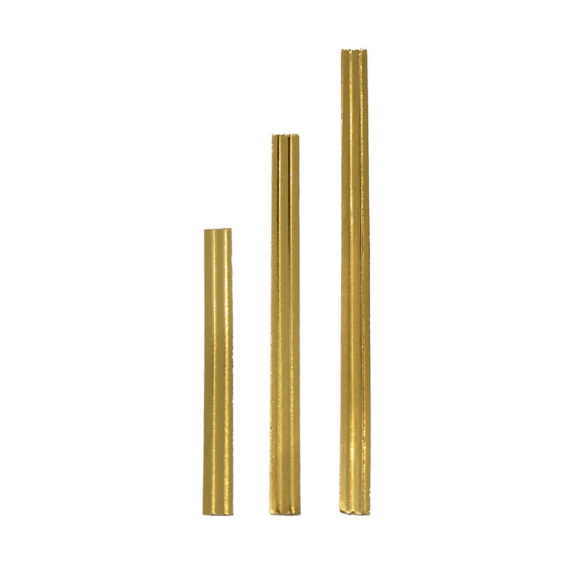 Barrette de fermeture clip or - 1000 pièces, 7.5 mm de largeur, 0.75 mm d'épaisseur, tailles 100 mm, 140 mm et 180 mm