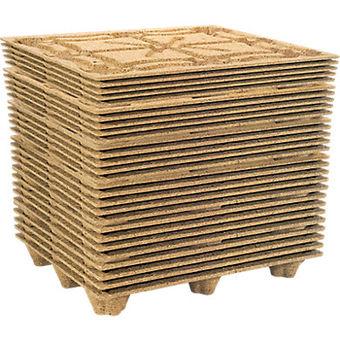Palettes en bois moulée - copeaux de bois et résine, NIMP 15, emboîtables