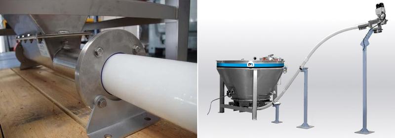 Vis souple - Transporteur mécanique flexible pour poudres, granulés ou pellets - Ø 37 à 90 mm