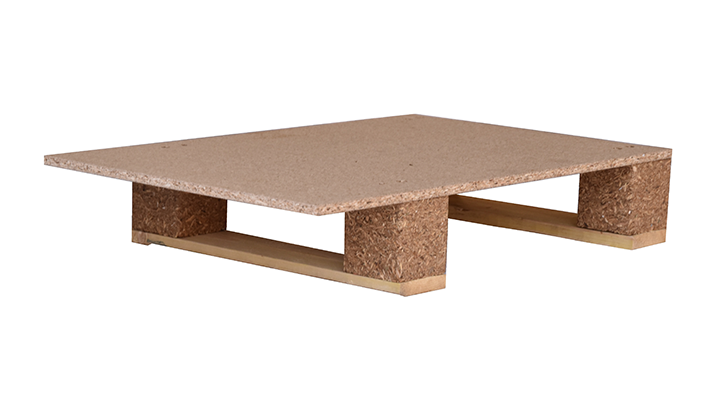 Display - 1/2, 1/4 et 1/8 de palettes en bois ou aggloméré pour conditionnement produit