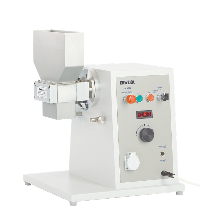 Concasseur TG2000 ERWEKA - à deux rouleaux dentés en acier inoxydable, capacité 20 kg/h
