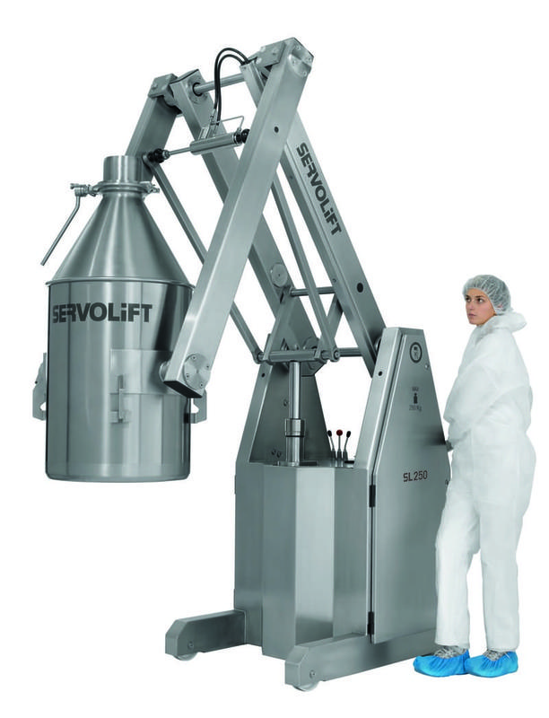 Potence mobile SL 250 et SLD 250 - Chariot pour manutention de fûts en industrie pharmaceutique