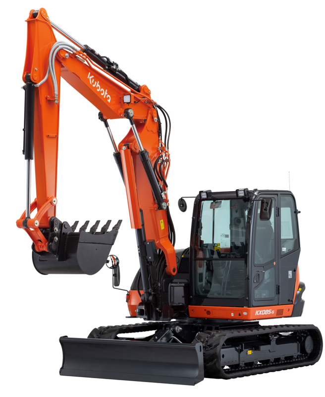 KX085-5 Kubota - Mini pelle thermique - Poids 8392 kg - Profondeur fouille 4600 mm