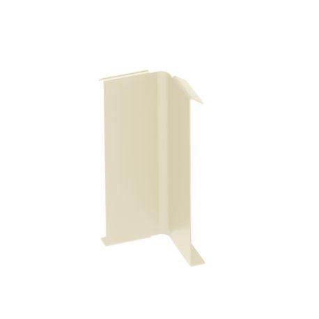 Jonction angle rentrant pour profilé clipsable Blanc Perle RAL1013 - Jouplast 70, 100 et 140 mm