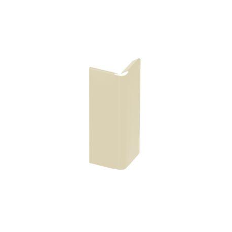 Jonction angle sortant pour profilé clipsable Blanc Perle RAL1013 Jouplast - 70, 100 et 140mm