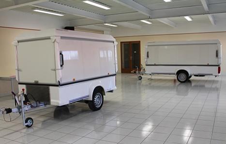 Remorques magasin Pro-étal - étal de 2 à 10 m, PTAC de 750 à 3000 kg