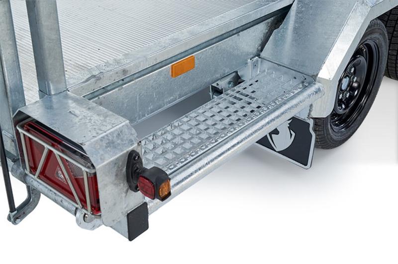 Remorque Porte-Engins INDIGO LF - 2 Essieux - NOUVEAU - Plancher 34 cm - 4.05 m x 1.79 m - 3 000 kg