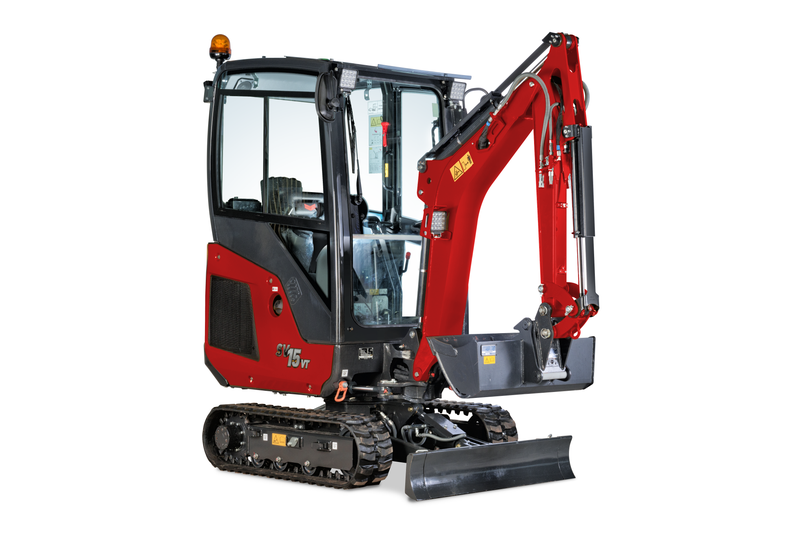 Mini pelle YANMAR SV15vT - Poids opérationnel 1685 kg - Moteur 3TNV70-MBVA Stage V