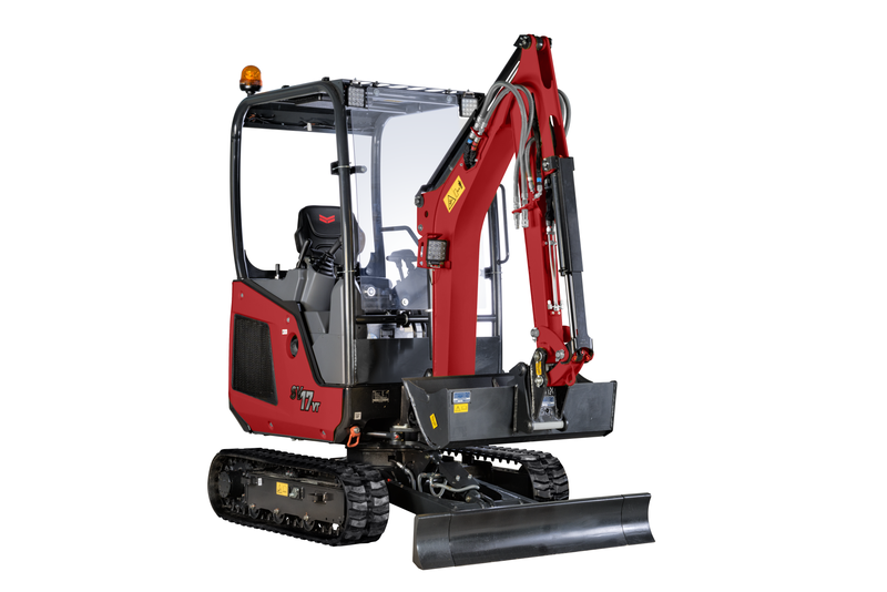 Mini pelle YANMAR SV17vT - Poids opérationnel 1700-1790 kg - Moteur 3TNV70-PBVA