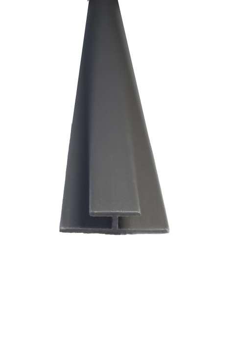 VIPANEL profilé de synthèse jonction gris hauteur 2550 mm largeur 125 mm - Revêtement mural salle de bain