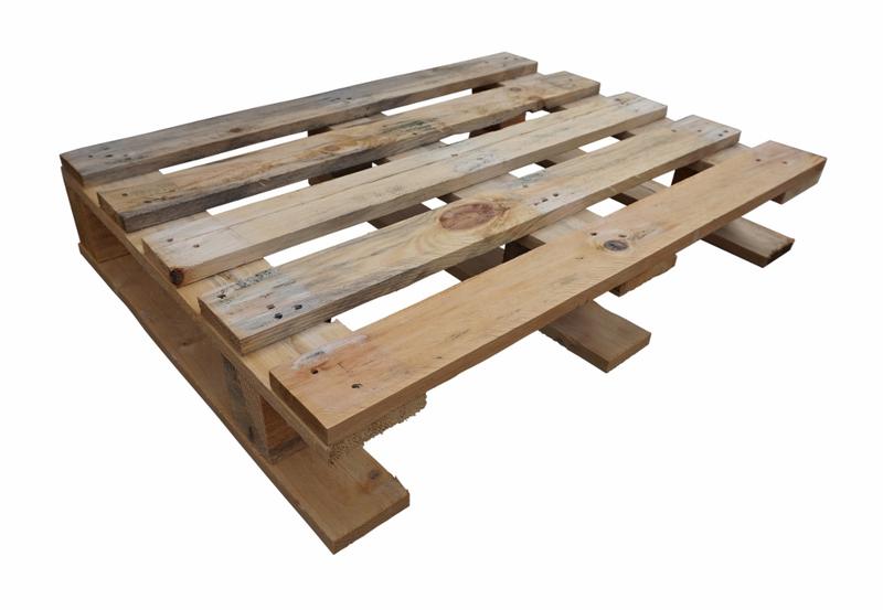 Palette 80 x 60 cm semie 3 semelles neuve - 18 mm - 6 plots - charge dynamique 600 kg