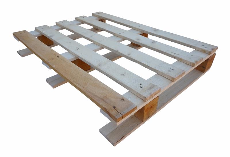 Palette 80 x 60 cm légère 3 semelles neuve - 15 mm - 6 plots - charge dynamique 400 kg