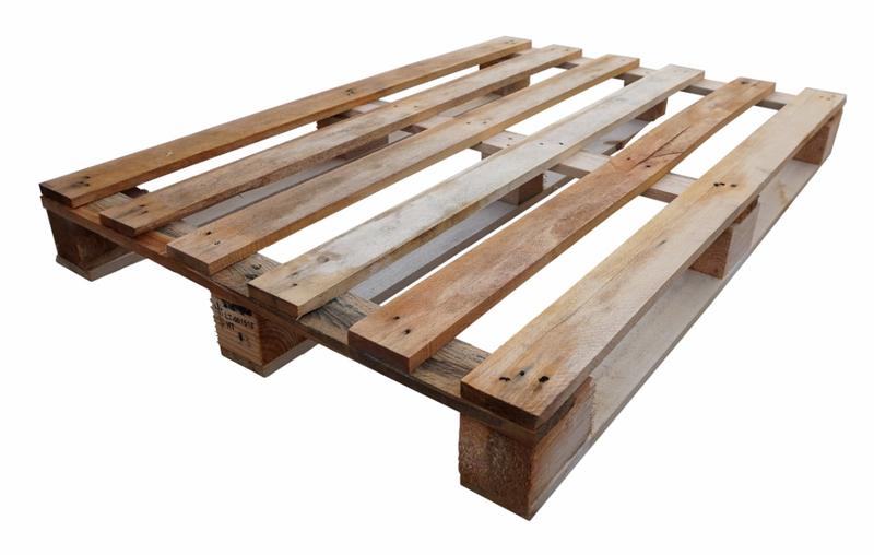Palette 120 x 80 cm semi traitée NIMP15 - 3 semelles, 17 mm, 5 planches, charge 800 kg