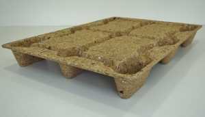 50 palettes bois moulées 120x80 cm neuves - charge 900 kg - 9 plots - conformes NIMP15 - éco-friendly