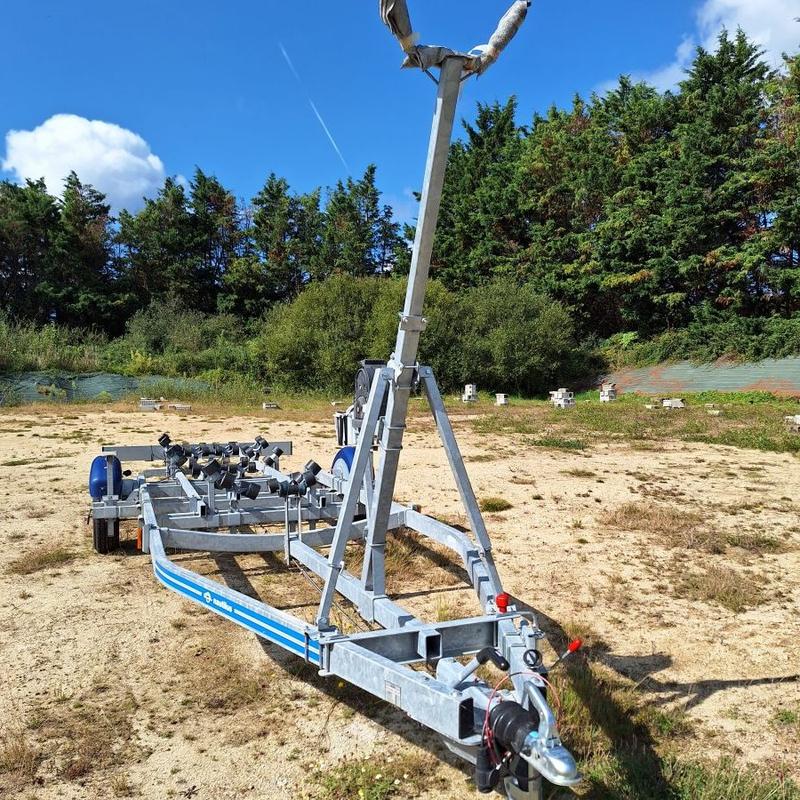 Remorque Nautilus N-151-117L75-K - PTAC 1400 kg - 7,49 m - porte-bateau neuf 2022 - simple essieu