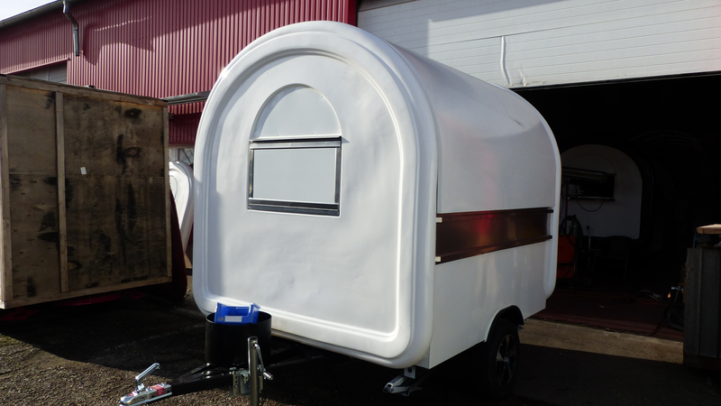 Remorque Food Truck - Comme neuve - 2018 - Simple essieu - PTAC 400 kg - Longueur 2,5 m