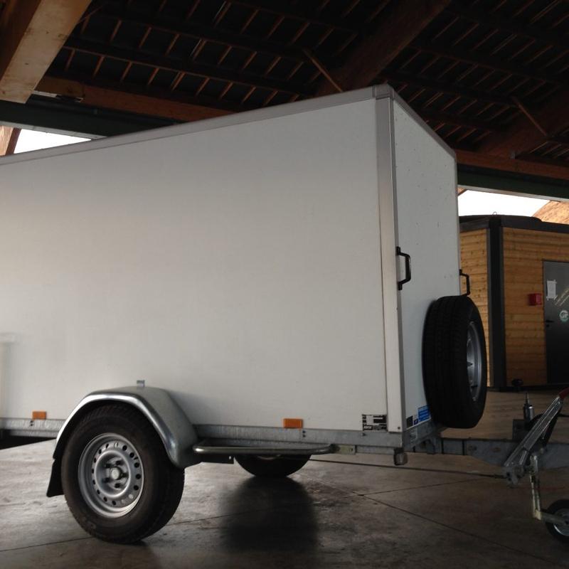 Remorque SARIS H200 Fourgon fermé occasion - PTAC 1200 kg, longueur 3,50 m, largeur 1,74 m