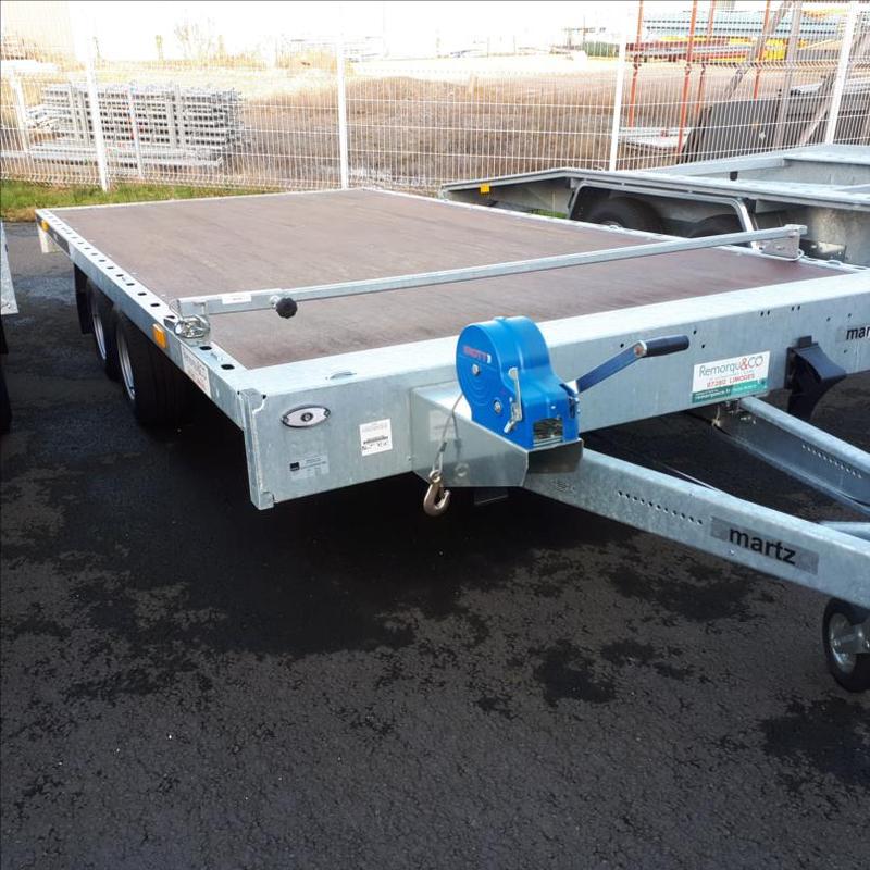 GT PLATEAU 450 PTAC 2500-3500 kg rampes de chargement plateau plein 4500 x 2140