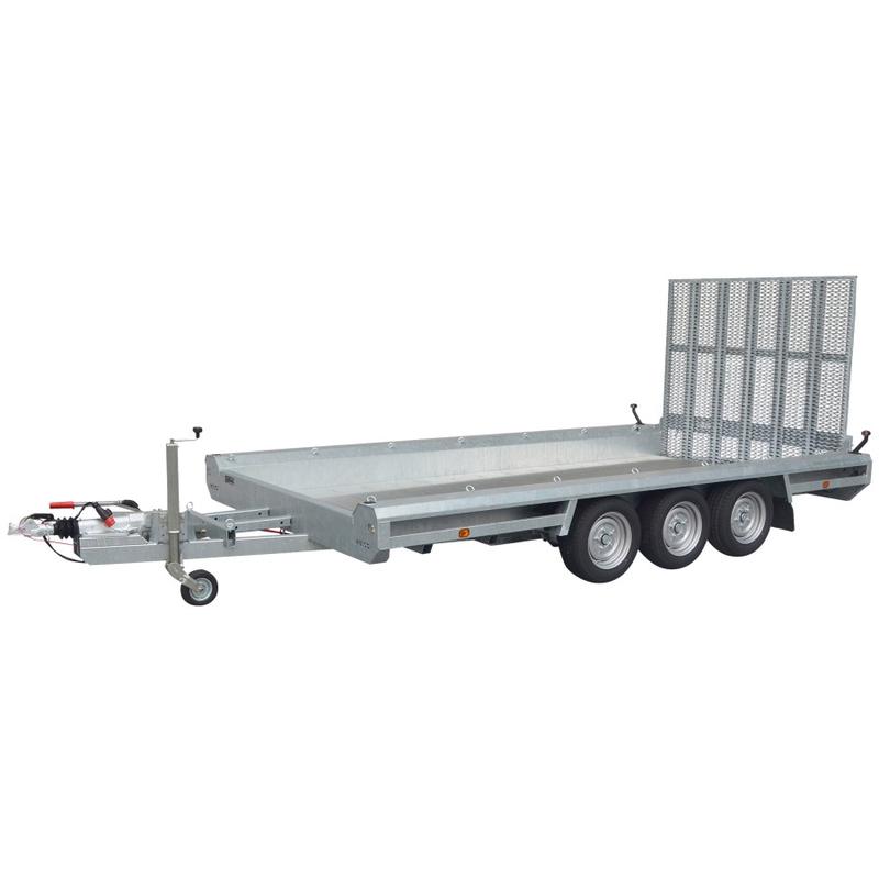 Porte-engins Terrax-3 3500 Hulco - 3 essieux, PTAC 3500 kg, plancher aluminium, hayon