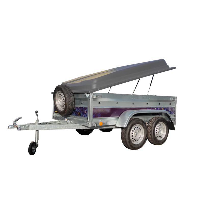 Pack vacances remorque bagagère LUNI 233 Lider avec capot - PTAC 500 kg, 2330 x 1320 x 460 mm