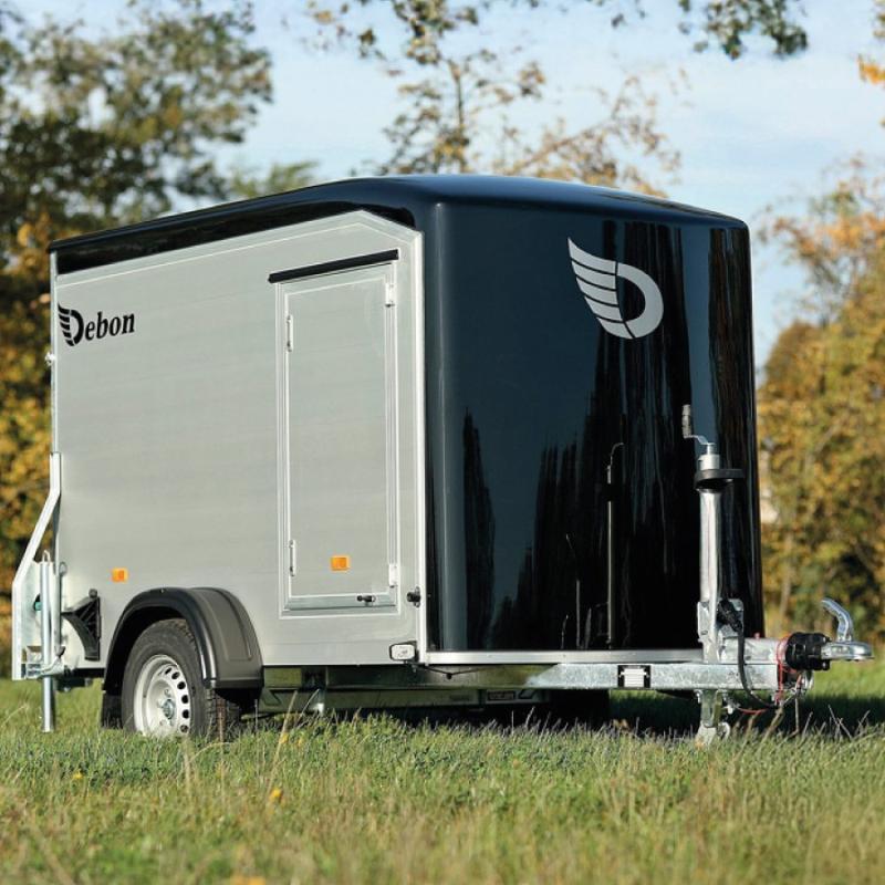Fourgon Roadster C255 côtés alu porte latérale non freinée Debon - PTAC 750 kg, charge utile 400 kg, dimensions intérieures 2550 x 1250 x 1550 mm