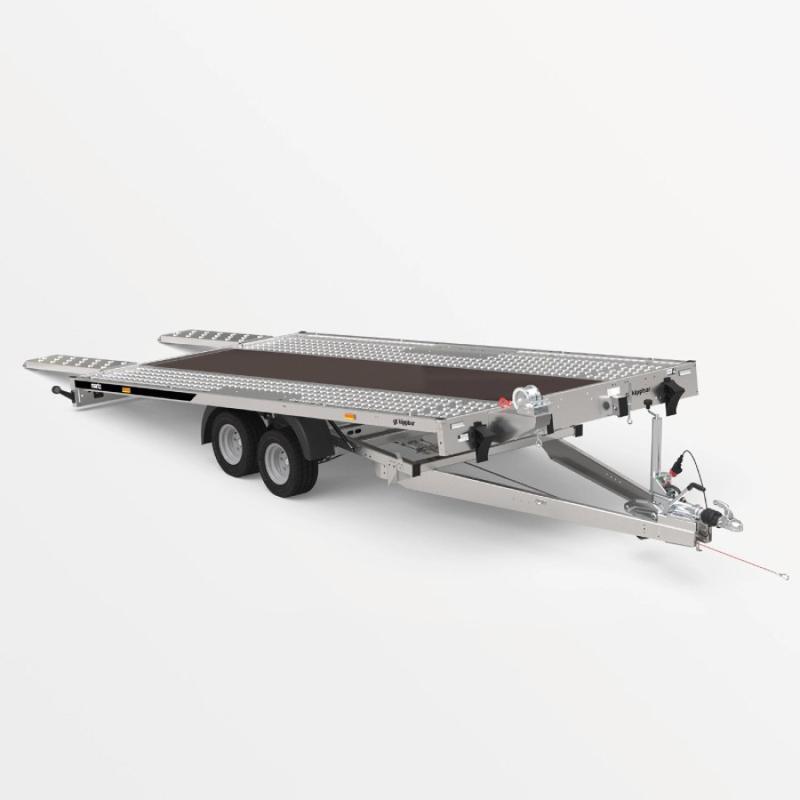 Remorque porte-voiture basculante Carkeeper 450/2 S 3T Martz - PTAC 3000 kg, 2 essieux, plancher bois