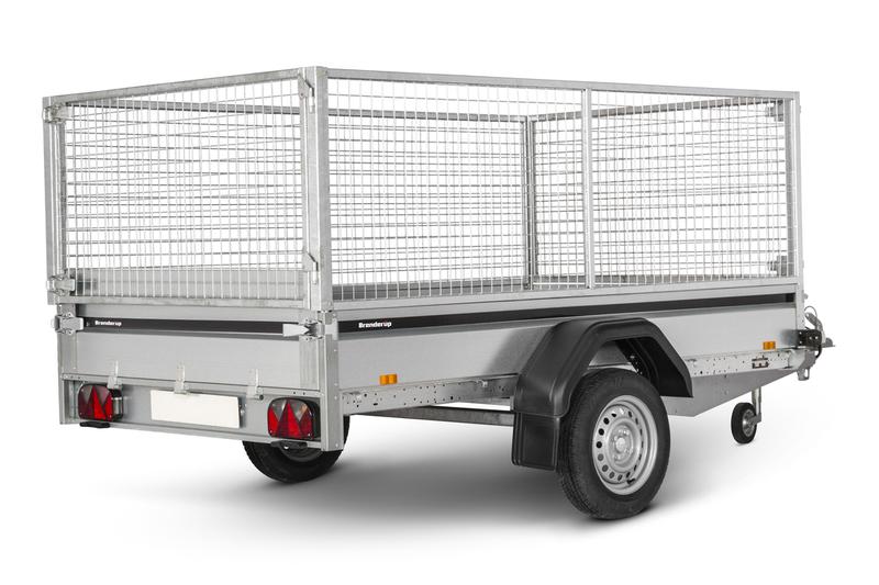 Remorque BRENDERUP 2260 S - 2.60m avec réhausses grillagées 80cm - Neuve garantie 3 ans