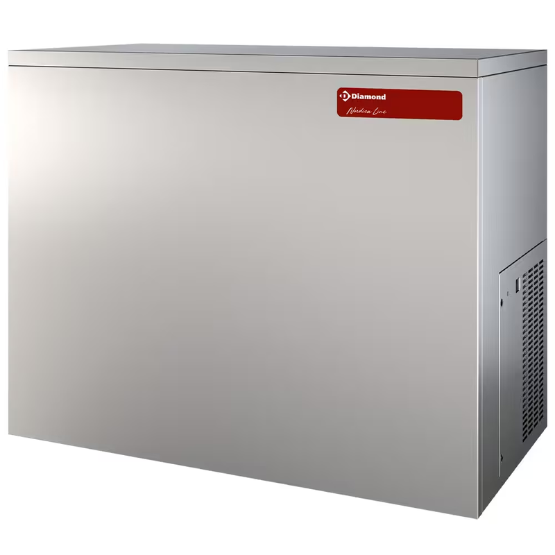 Machine à glaçons plein 155 kg/24h, sans réserve – EAU, condenseur à eau, acier inox AISI 304