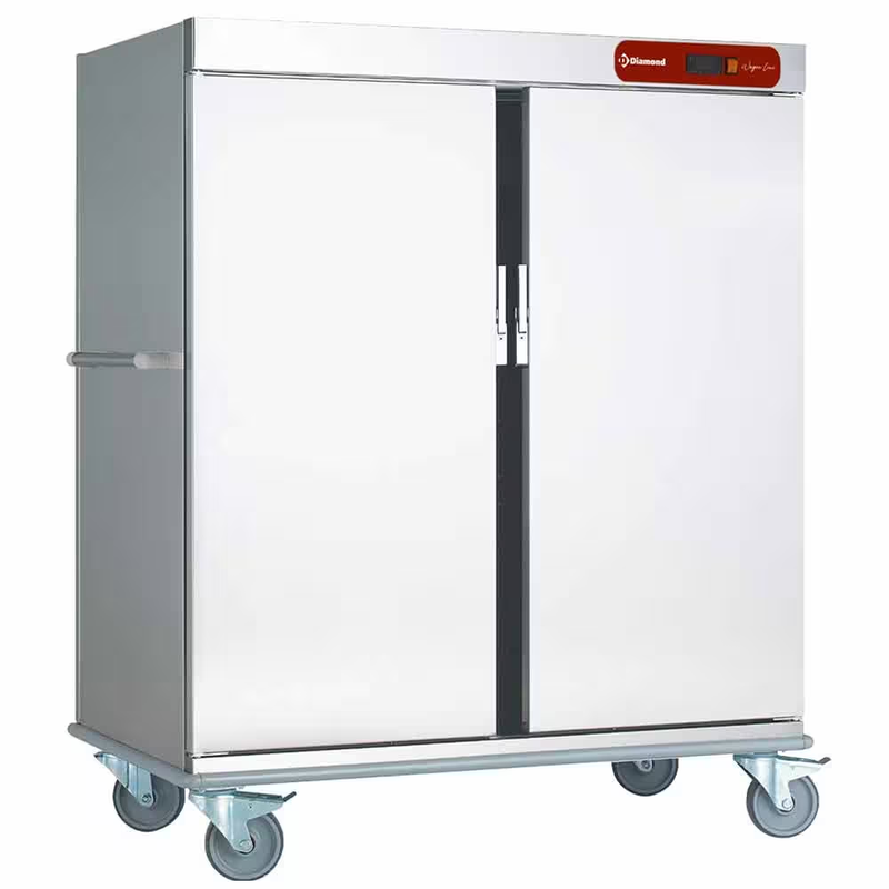 Chariot de maintien à température pour repas, 40 GN 2/1 - acier inox, 224 kg