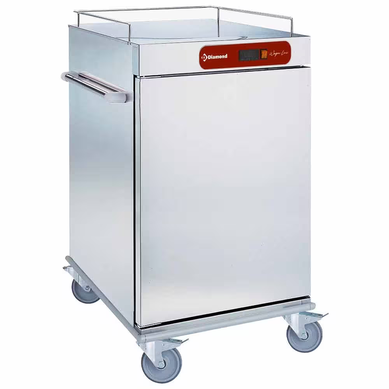 Chariot de maintien à température pour repas, 10 GN 2/1 - acier inox - 114 kg