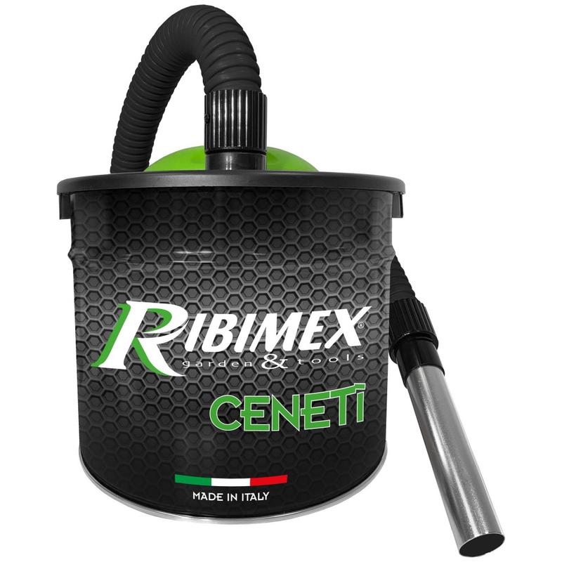Aspirateur à cendres Cenetì 15 L 800W - Filtre HEPA lavable, flexible métal 0,85 m