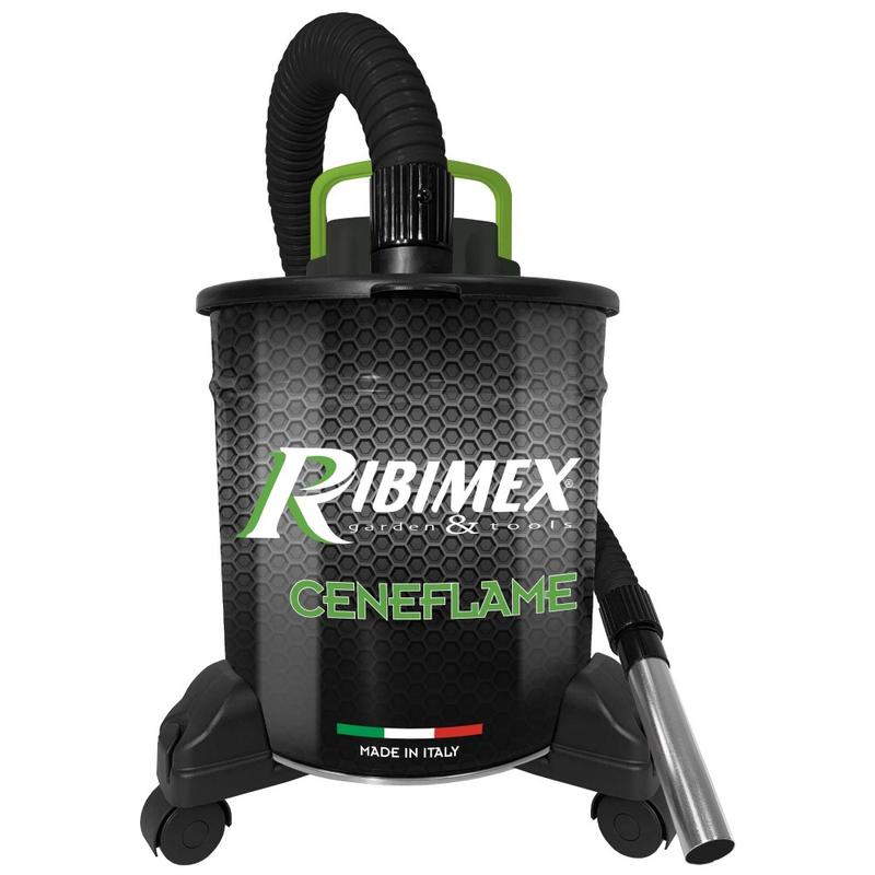 Aspirateur à cendres Ceneflame 18 L 1200 W - Filtre HEPA lavable, flexible métal 1,10 m