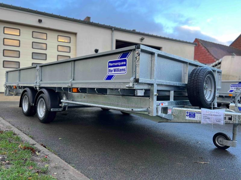 Plateau LM167 Ifor Williams - 3t500 - 4,77 m x 2,25 m - Neuf - Options en supplément