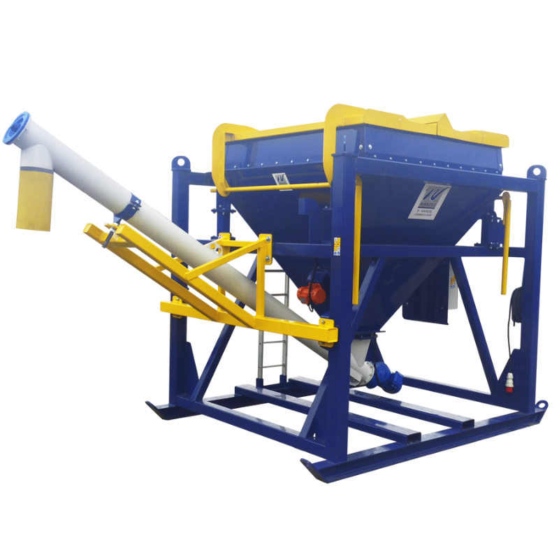 Silo doseur SD2300 Warzée - 2,3 m³ pour ciment et chaux avec télécommande et crève-sacs