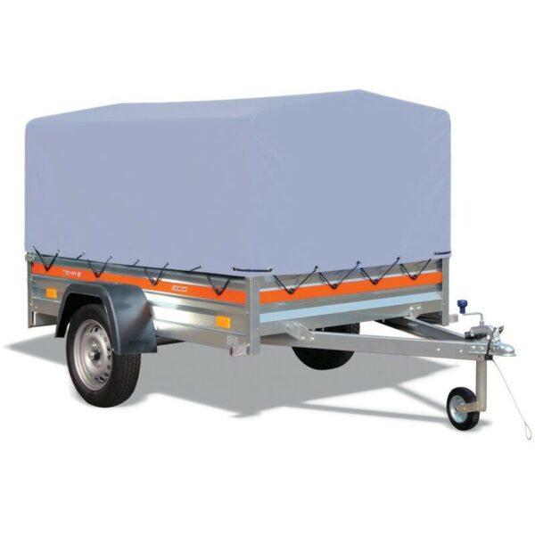 Tema Remorque bâchée basculante 125 x 205 x H110 Gris - Remorque voiture