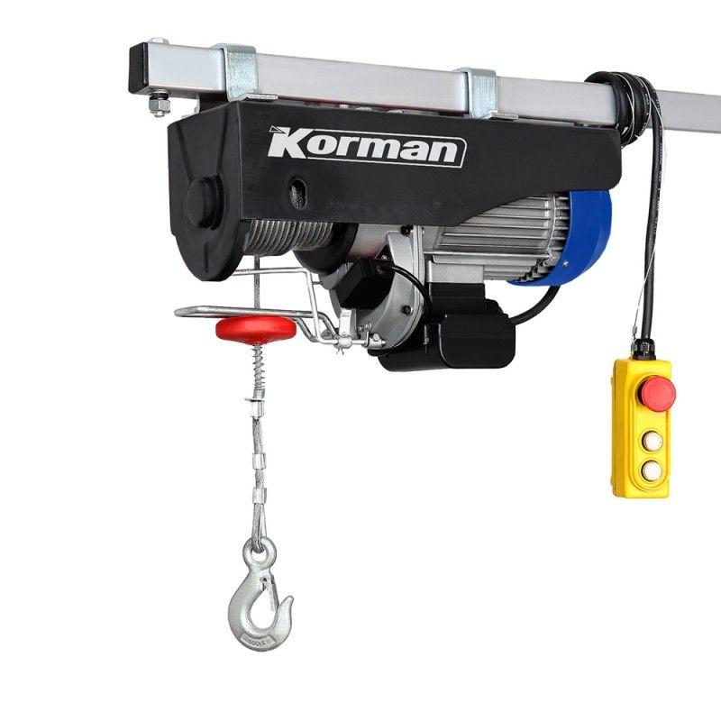 Palan Électrique 500w 125/250kg Type Treuil à Câble - KORMAN