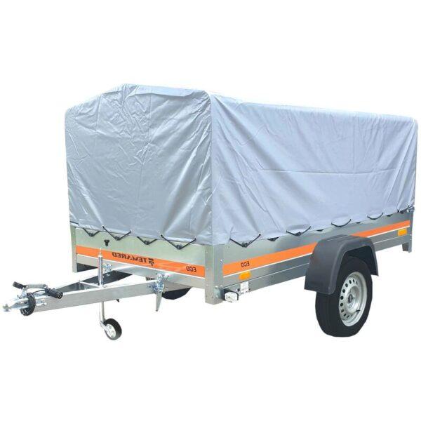 Tema Remorque bâchée basculante Double essieu 263x125 cm ECO2612/2 Kipp - PTC 500 kg