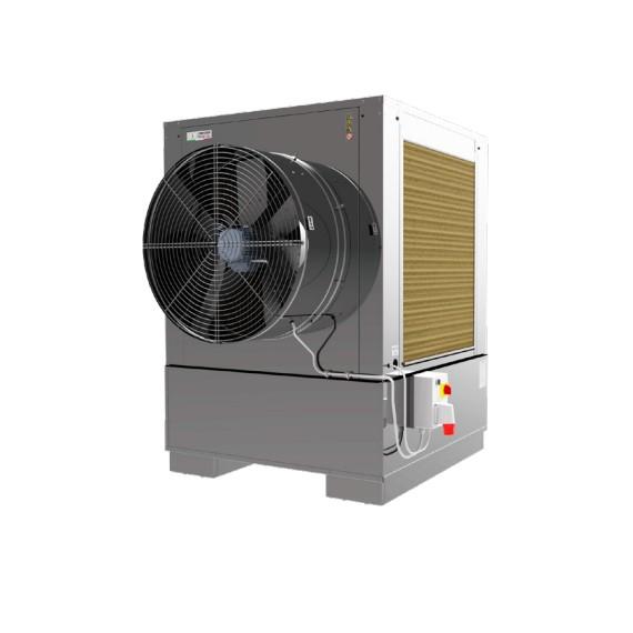 Cooling mobile 18 000 m³/h avec pads évaporants amovibles et réservoir d'eau 335 L