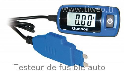 Testeur de fusible auto avec afficheur LCD - 12 à 48V, 0 à 20A