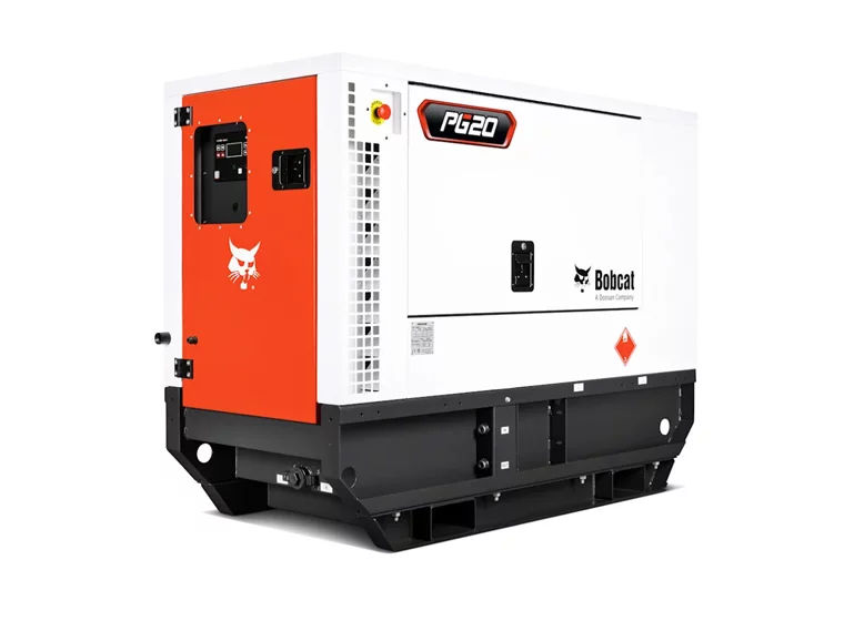 Groupe électrogène Bobcat 20 kVA - Moteur diesel Yanmar Stage V, alternateur Leroy-Somer, compact et silencieux (89 dB LwA)