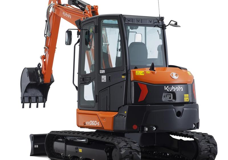 Mini-Pelle Kubota KX060-5 de 5 tonnes - 47.6 kW - Profondeur fouille 3875 mm